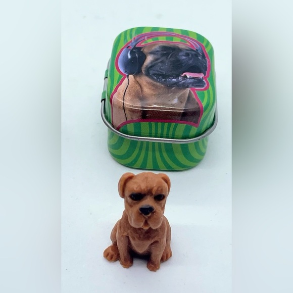 Vintage Retro Keyring metal dog storage tin Lot - Picture 9 of 9